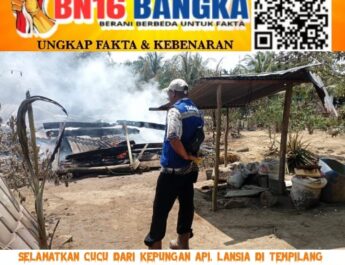 Rumah Papan dan Satu Unit Mobil di Tempilang Hangus Terbakar, Kerugian Ditaksir Capai Rp300 Juta
