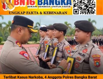 Coreng Nama Baik Institusi, Empat Oknum Polisi di Bangka Barat Resmi Diberhentikan