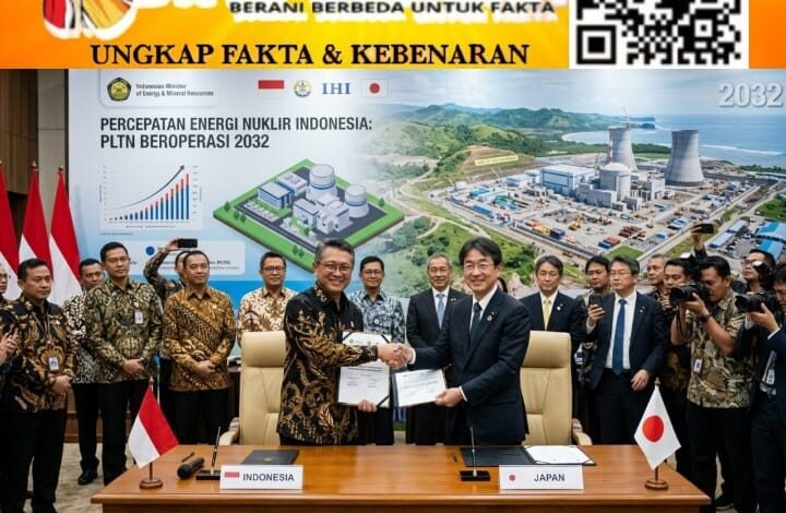 Indonesia–Jepang Percepat PLTN, Pemerintah Targetkan Reaktor Nuklir Pertama Beroperasi Tahun 2032