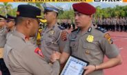 Bawa Pulang Emas Juara Karate dan Ungkap Kasus Besar, Belasan Personel Polres Bangka Barat Terima Penghargaan