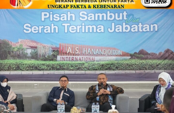 Estafet Kepemimpinan Bandara Internasional H.A.S. Hanandjoeddin Resmi Berganti, Fokus pada Peningkatan Operasional dan Konektivitas