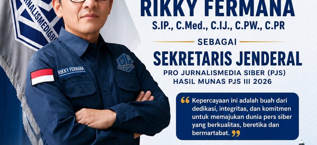 Rikky Fermana Terpilih Jadi Sekjen PJS Nasional, DPC PJS Bangka Barat Sampaikan Ucapan Selamat