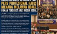 Hari Terakhir Munas III PJS, Dewan Pers Ingatkan Wartawan Jaga Etika dan Siap Hadapi Disrupsi Digital
