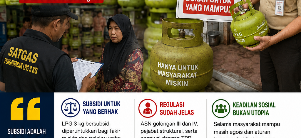 Ironi Subsidi “Salah Alamat”: Menguji Taji Satgas LPG 3 Kg di Tengah Egoisme Kelas Mampu