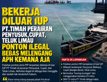 Ponton Ilegal Di Perairan Teluk Kelabat Semakin Menjadi ,APH Jangan Tinggal Diam