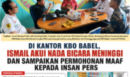 KBO Babel Fasilitasi Klarifikasi, Ismail Tegaskan Tak Pernah Berniat Intimidasi Wartawan dan Hormati UU Pers