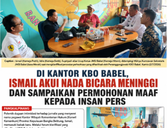 KBO Babel Fasilitasi Klarifikasi, Ismail Tegaskan Tak Pernah Berniat Intimidasi Wartawan dan Hormati UU Pers