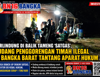 Berlindung di Balik Tameng ‘Satgas’ Gudang Penggorengan Timah Ilegal di Bangka Barat Tantang Aparat Penegak Hukum