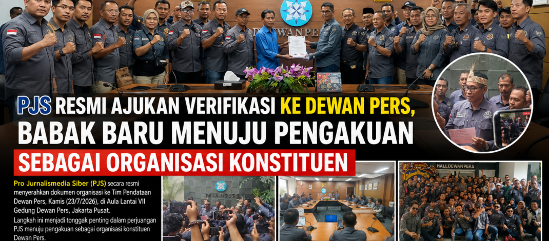 Perjuangan Memasuki Babak Baru, PJS Resmi Ajukan Verifikasi Organisasi ke Dewan Pers