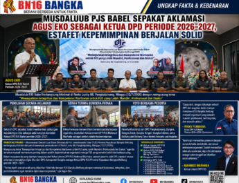 Musdalub PJS Babel Sepakat Aklamasi Agus Eko sebagai Ketua DPD Periode 2026–2027, Estafet Kepemimpinan Berjalan Solid