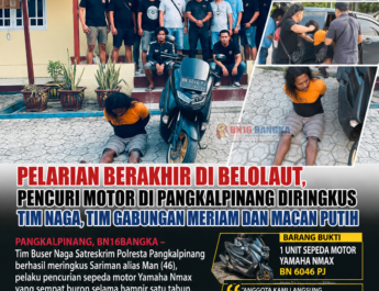 Bawa Kabur Motor Teman Kerja, Pria Asal Lampung Diringkus Tim Naga dan Macan Putih