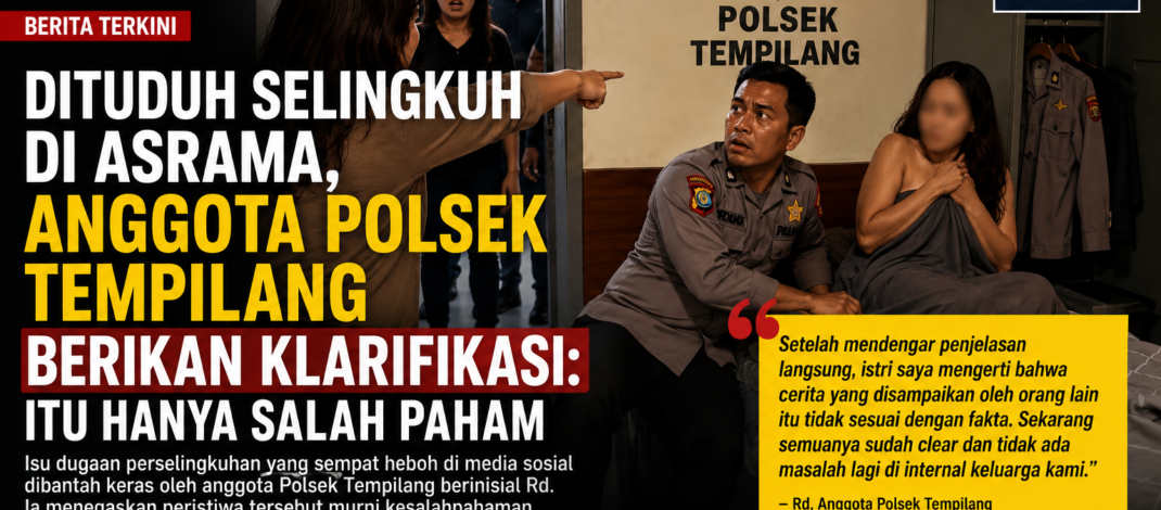 Dituduh Selingkuh di Asrama, Anggota Polsek Tempilang Berikan Klarifikasi: Itu Hanya Salah Paham