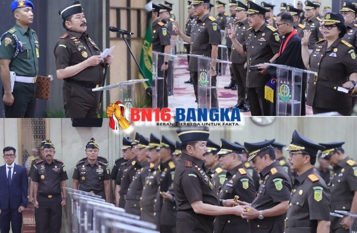 Jaksa Agung Lantik Kepala Kejaksaan Tinggi dan Pejabat Eselon II Kejagung, Beri Pesan Pemulihan Marwah Institusi