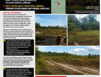 Dugaan Skandal SPPHT Desa Limbung Melebar: Polres Bangka Barat Bidik Pejabat