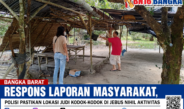 Respons Laporan Masyarakat, Polisi Pastikan Lokasi Judi Kodok-Kodok di Jebus Nihil Aktivitas