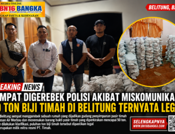 ‎Sempat Digerebek Polisi akibat Miskomunikasi, 50 Ton Biji Timah di Belitung Ternyata Legal