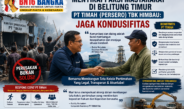 *Menyikapi Aksi Masyarakat di Belitung Timur, PT TIMAH (Persero) Tbk Himbau Jaga Kondusifitas*