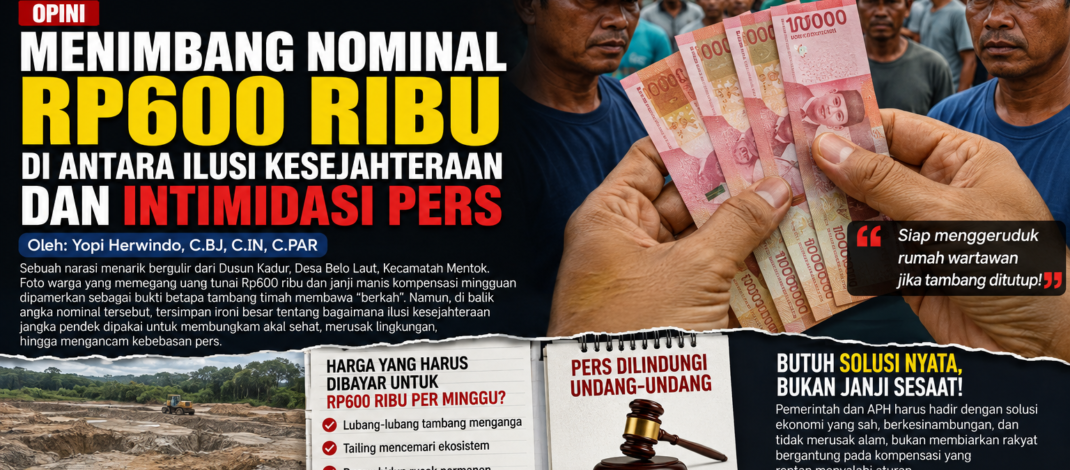 OPINI: Menimbang Nominal Rp600 Ribu di Antara Ilusi Kesejahteraan dan Intimidasi Pers
