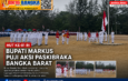 Pimpin Upacara HUT ke-81 RI, Bupati Markus Puji Aksi Paskibraka Bangka Barat