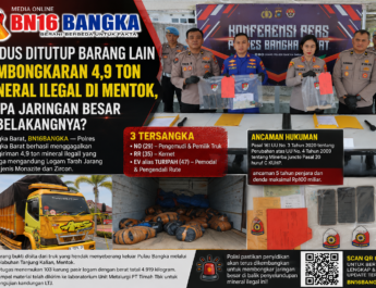 Modus Ditutup Barang Lain Pembongkaran 4,9 Ton Mineral Ilegal di Mentok, Siapa Jaringan Besar di Belakangnya?