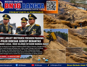 Tindak Lanjut Instruksi Presiden Prabowo, TNI-Polri Didesak Gercep Berantas Tambang Ilegal RSUD Sejiran Setason Bangka Barat