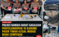 Polres Bangka Barat Gagalkan Penyelundupan 10 Karung Pasir Timah Ilegal Modus Buah Cempedak