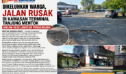 Dikeluhkan Warga, Jalan Rusak di Kawasan Terminal Tanjung Mentok Ancam Keselamatan Pengendara