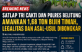Peredaran Timah Diduga Tanpa Dokumen Disorot, Satlap Tri Cakti dan Polres Belitung Amankan 1,68 Ton