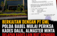 Berkaitan dengan PT GML Polda Babel Mulai Periksa Kades Dalil, ALMASTER Minta Delapan Kades Lain Ikut Dipanggil 