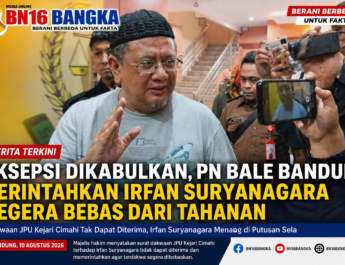 Eksepsi Dikabulkan, PN Bale Bandung Perintahkan Irfan Suryanagara Segera Bebas dari Tahanan