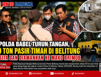 Polda Babel Turun Tangan, 50 Ton Pasir Timah di Belitung Disita dan Diamankan ke Mako Brimob