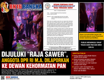 Dijuluki “Raja Sawer”, Anggota DPR RI M.A. Dilaporkan ke Dewan Kehormatan PAN