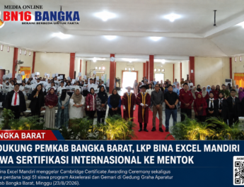 Didukung Pemkab Bangka Barat, LKP Bina Excel Mandiri Bawa Sertifikasi Internasional ke Mentok