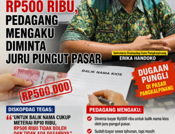 Balik Nama Kios Tak Ada Tarif Rp500 Ribu, Pedagang Mengaku Diminta Juru Pungut Pasar