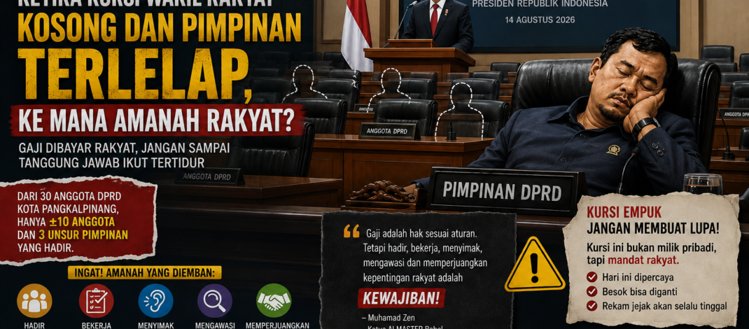 Gaji Dibayar Rakyat, Jangan Sampai Tanggung Jawab Ikut Tertidur