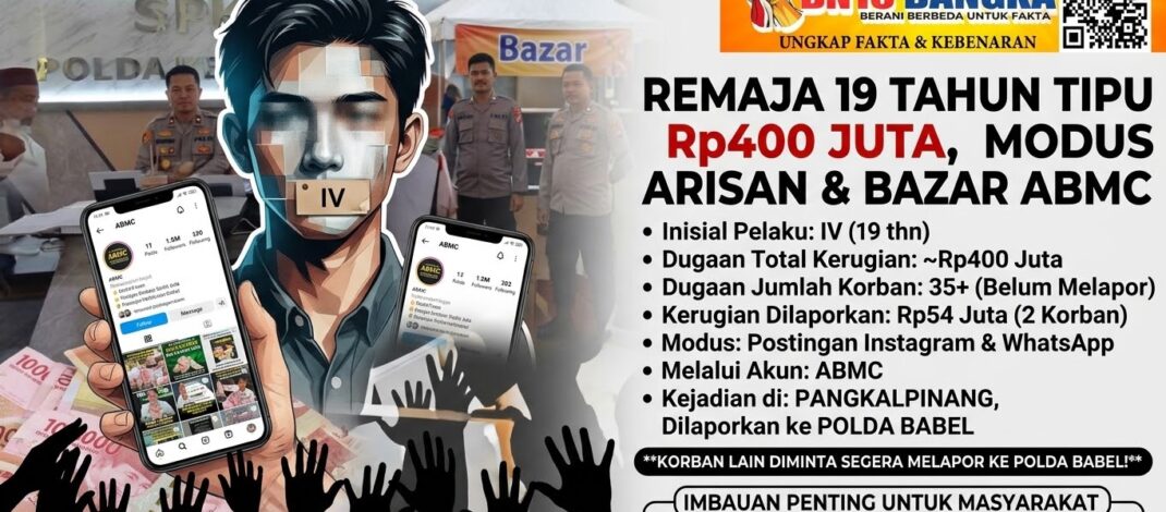 Berkedok Arisan & Bazar, Remaja 19 Tahun Diduga Tipu Rp400 Juta, Puluhan Korban Belum Melapor