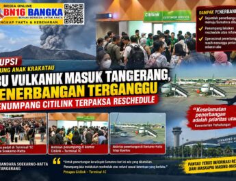 Abu Vulkanik Anak Krakatau Masuk Tangerang, Penerbangan Terganggu—Penumpang Citilink Terpaksa Reschedule
