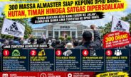 300 Massa ALMASTER Siap Kepung DPRD Babel: Hutan, Timah hingga Satgas Dipersoalkan      “Buka-bukaan atau Kami Turun ke Jalan”, ALMASTER Bawa Lima Tuntutan ke DPRD Babel