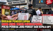 Dugaan Penggelapan Uang Sewa Pasar Pangkalpinang, Polisi Periksa Juru Pungut dan Kepala UPT