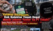 “Katanya Disatgasin, Kok Kolektor Timah Ilegal Masih Leluasa ‘Nyetor’ Ke PT Timah?”      “Ngaku Binaan Satgas Tri Cakti, Kolektor Timah Ilegal Cuma ‘Setoran’ via WhatsApp?”