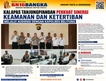 Kalapas Tanjungpandan Perkuat Sinergi Keamanan dan Ketertiban melalui Audiensi dengan Kapolres Belitung