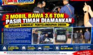 Satlap Tricakti Gagalkan Penyelundupan 3,6 Ton Pasir Timah di Air Saga Belitung