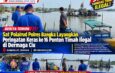 Sat Polairud Polres Bangka Layangkan Peringatan Keras ke 16 Ponton Timah Ilegal di Dermaga Ciu