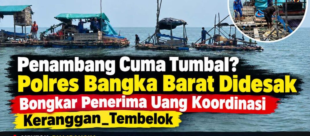 Penambang Cuma Tumbal? Polres Bangka Barat Didesak Bongkar Penerima Uang Koordinasi Keranggan_Tembelok