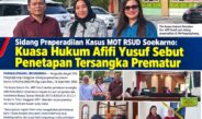 Sidang Praperadilan Kasus MOT RSUD Soekarno: Kuasa Hukum Afifi Yusuf Sebut Penetapan Tersangka Prematur