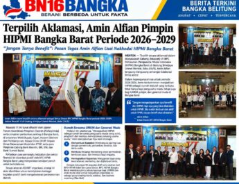 Terpilih Aklamasi, Amin Alfian Pimpin HIPMI Bangka Barat Periode 2026–2029