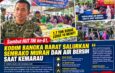 Sambut HUT TNI ke-81, Kodim 0431/Bangka Barat Pasok Air Gratis dan Gelar Bazar Murah untuk Warga