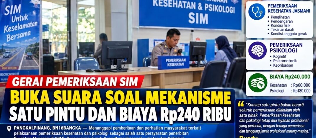 Gerai Pemeriksaan SIM Buka Suara soal Mekanisme Satu Pintu dan Biaya Rp240 Ribu