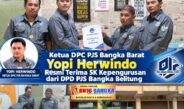 Ketua DPC PJS Bangka Barat Yopi Herwindo Resmi Terima SK Kepengurusan dari DPD PJS Bangka Belitung