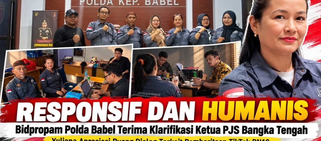 Responsif dan Humanis, Bidpropam Polda Babel Terima Klarifikasi Ketua DPC PJS Bangka Tengah Terkait Pemberitaan TikTok BN 16